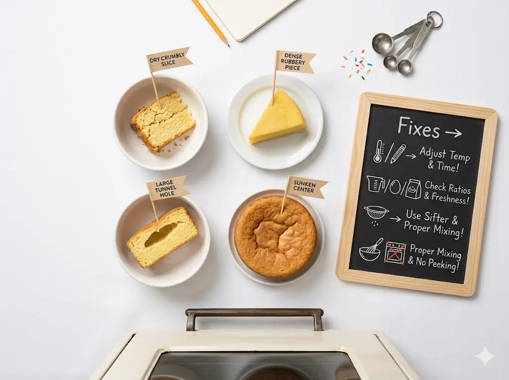 Common Cake Problems & How to Fix Them: 10 Best Rescue Tips