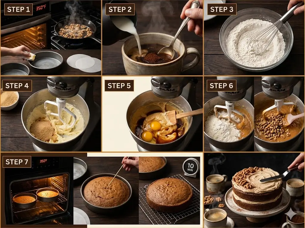 Espresso Coffee Walnut Cake 7 Best Baking Tips 