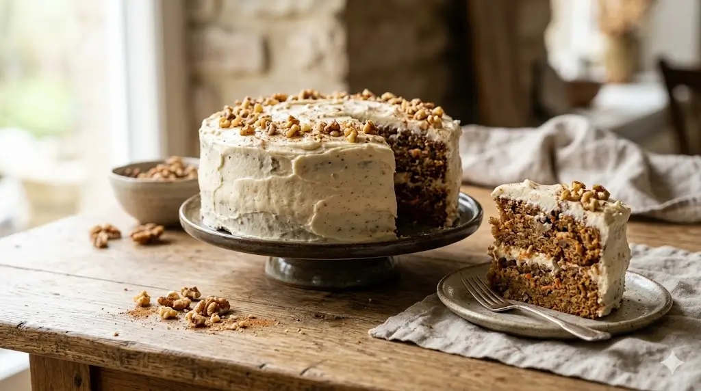 Spiced Carrot Cake with Walnuts 7 Best Baking Steps